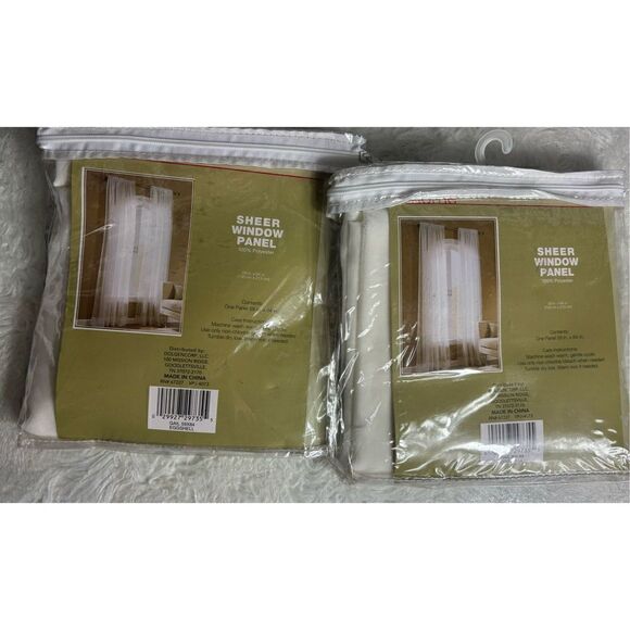 DG Home Sheer Window Panels Two Sets - Picture 4 of 6